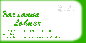 marianna lohner business card